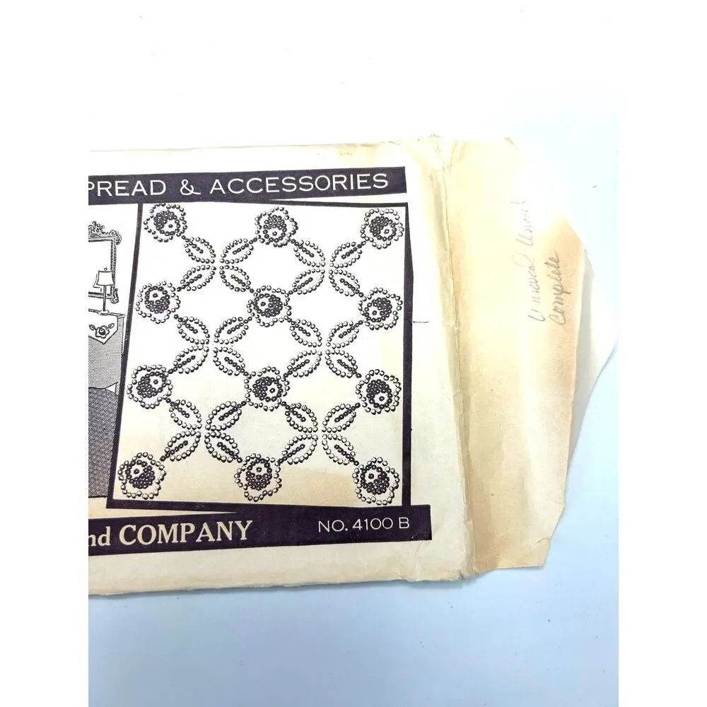 Vintage Candlewicking Hot Iron Transfers Sears, Roebuck‎ and Co. #4100 B HTF